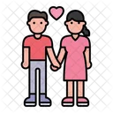 Romantic Couple Couple Woman Icon