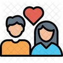 Romantic Couple Couple Love Icon