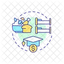 Athletic Scholarship College Room Icon