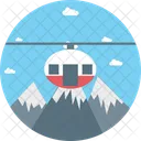 Chairlift Ropeway Aerial Lift Icon