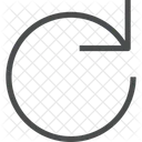 Clockwise Rotation Rotate Sign Reload Sign Icon