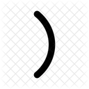 Round Bracket Right Programming Coding Symbol