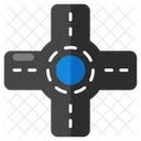 Roundabout Roadway Highway Symbol