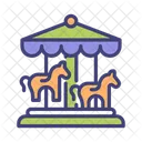 Carousel Horses Roundabout Carousel Merry Go Round Icono