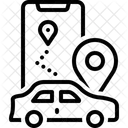 Route Routing Pathway Icône