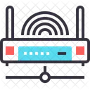 ルーター、ワイヤレス、 Wifi アイコン