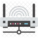 ルーター、ワイヤレス、 Wifi アイコン