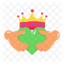 King Love Royal Love King Heart Icon