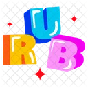 Rub Word Rub Rub Text アイコン