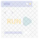 Run Website Up Icon