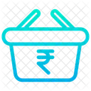 Rupee Basket Retail Icon