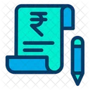 Rupee Bill Pay Icon