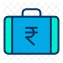 Rupees Briefcase Rupees Suitcase Money Briefcase Icon