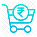 Rupees Cart Shop Icon