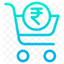 Rupees Cart Shop Icon