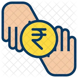 Rupees Donation Coin  Icon