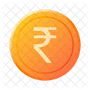 Indische Rupie Rupie Geld Symbol