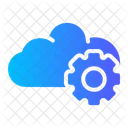 Saas Big Data Computing Cloud Icon