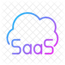 Cloud Data Saas Icon