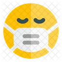 Sad Emoji With Face Mask Emoji Icon