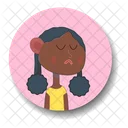 Sad Girl Girl Kids Icon