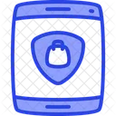 Safe Shopping Dual Ton Icon Icône