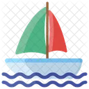 Rowing Water Sports Sailing Boat Icon