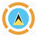 Saint Lucia Flag Icon