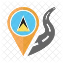 Saint Lucia Flag Icon