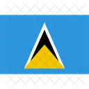 Heilige Lucia Flagge Symbol