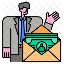 Salary Mail  Icon