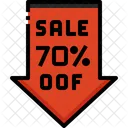 Sale 70 Percent Off  Icon