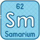 Samario Quimica Tabla Periodica Icono