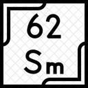 Samarium Periodic Table Chemistry Icon