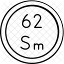Samarium Periodic Table Chemistry Icon