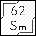 Samarium Periodic Table Chemistry Icon