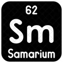 Samarium Chemistry Periodic Table Icon