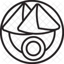 사모사 음식 스낵 아이콘