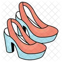 Sandale Schuhe Keilsandale Symbol