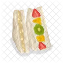 Sandwich De Frutas Comida Sandwich Icono