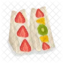 Sandwich De Frutas Comida Sandwich Icono