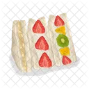 Sandwich De Frutas Comida Sandwich Icono