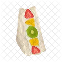 Sandwich De Frutas Comida Sandwich Icono