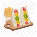 Comida Sandwich Fruta Icono