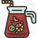 Sangria Strawberry Cocktail Icon