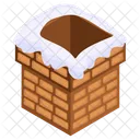 Santa Chimney Chimney Bricks Chimney Stack Icon