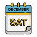 Saturday Calendar Date 아이콘