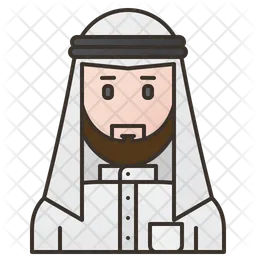 Saudi Man  Icon