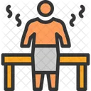 Sauna Sudatory Steam Icon