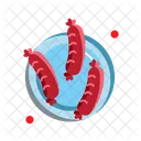 Sausages Plate Food Icon